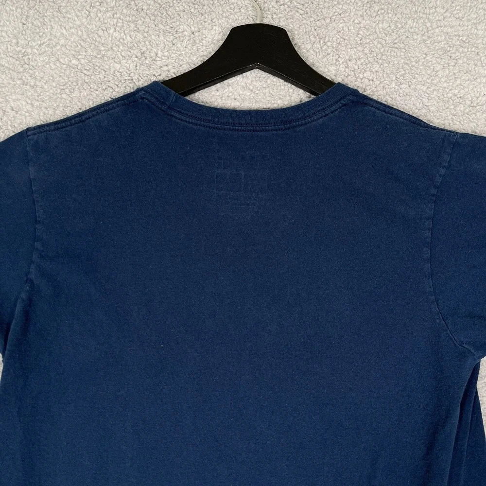 Adidas Shirt Mens Medium Blue Red Flag Stars The Go To Tee Short Sleeve Crew